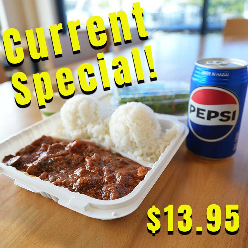 image of pastele Stew plate from En Fuego Grill